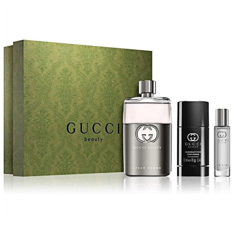 Gucci Guilty Homme 90ml edt 3pc Set