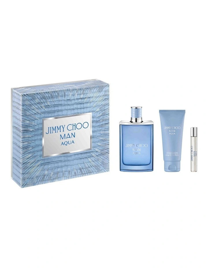 Jimmy Choo Man Aqua 100ml eau de toilette 3pc gift set