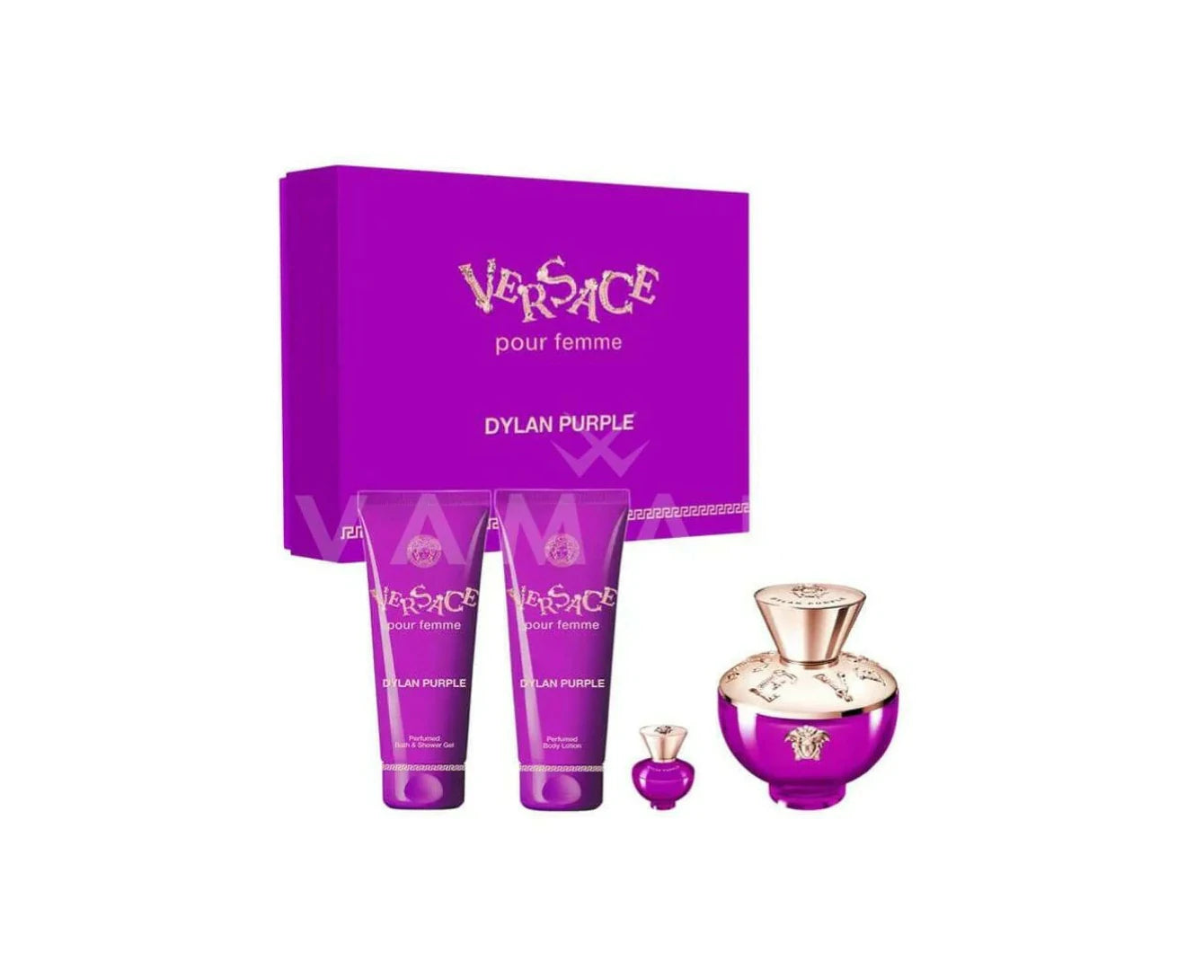 Versace Dylan Purple 100ml eau de parfum 4 piece gift set
