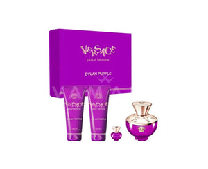 Versace Dylan Purple 100ml eau de parfum 4 piece gift set