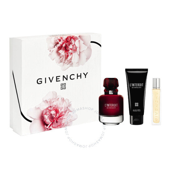 L Interdit Rouge 80ml edp 3 piece gift set