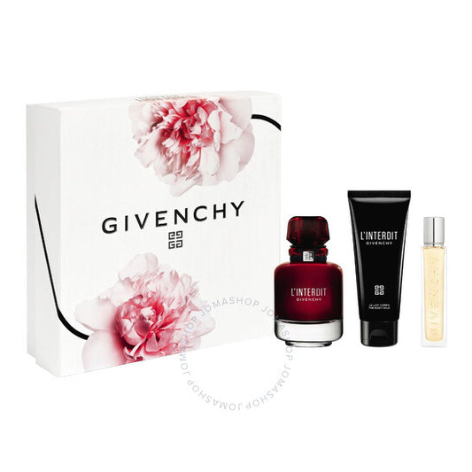 L Interdit Rouge 80ml edp 3 piece gift set