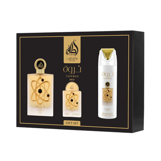 Tharwah Gold 100ml edp 4pc
