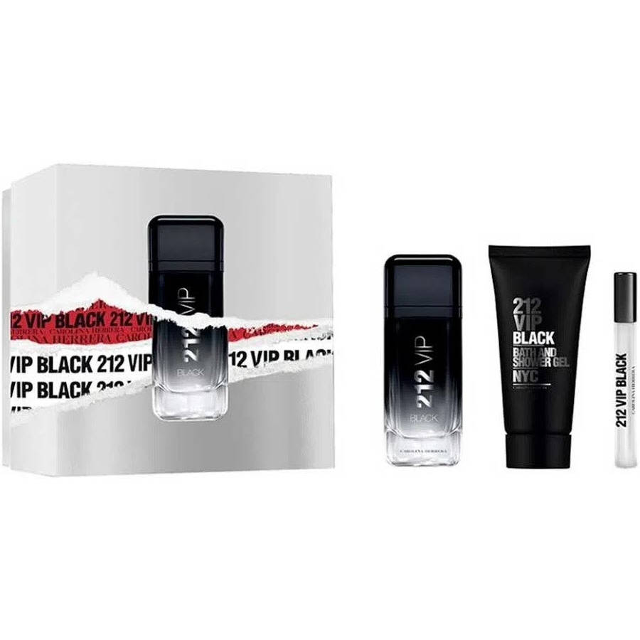 212 VIP Black 100ml edp 3pc Set