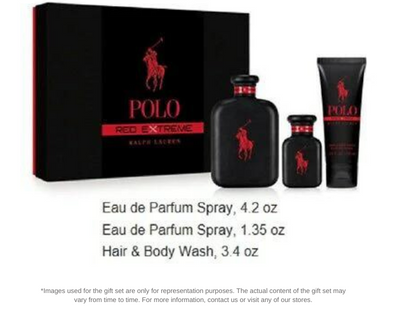 Polo Red Extreme 125ml edp 3pc Gift Set