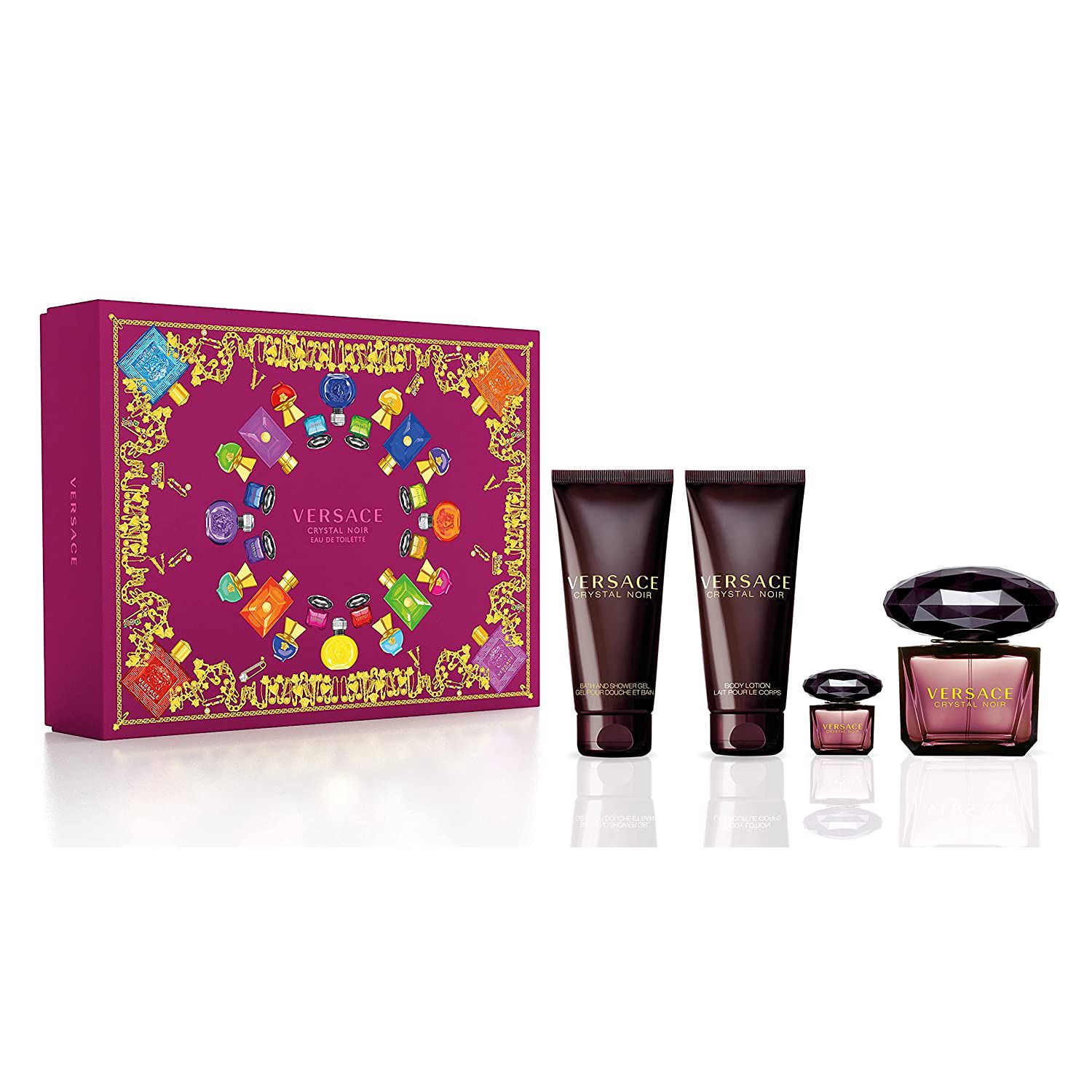 Versace Crystal Noir 90ml edt 4pc